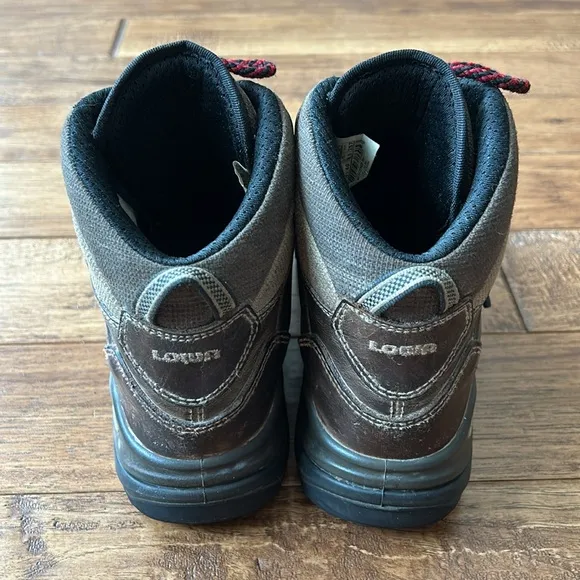 Lowa Strato II Mid Hiking Boots Brown Leather Womens Size 8.5