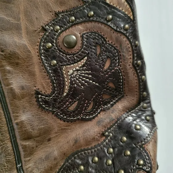Lucchese boots 6.5 M5015 Women’s Fiona Scarlette Cafe Brown Calf Stud