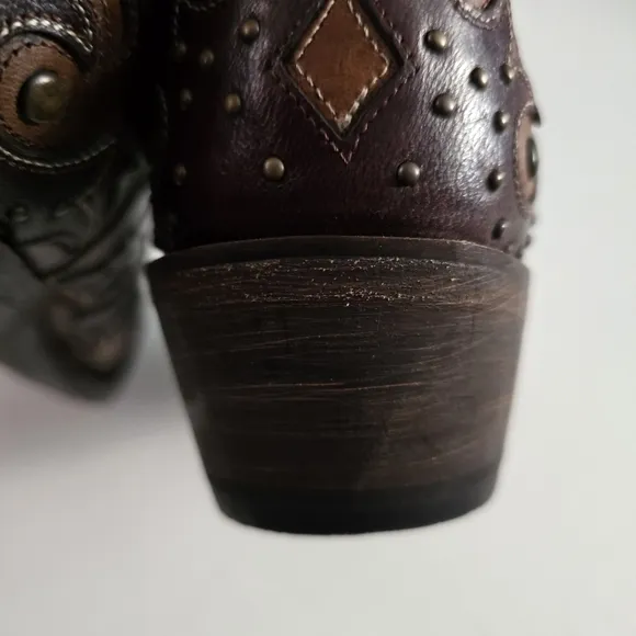Lucchese boots 6.5 M5015 Women’s Fiona Scarlette Cafe Brown Calf Stud