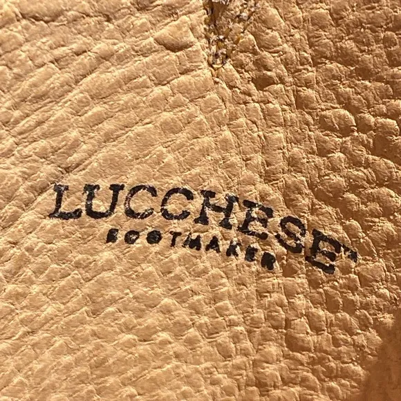 Lucchese boots black 10.5EE style 9778R cowboy mid calf almond toe western rodeo