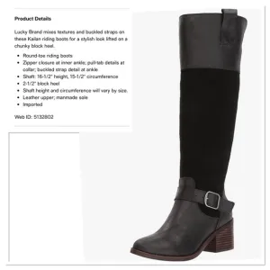 Lucky Brand Kailan Equestrian Tall Riding Boots