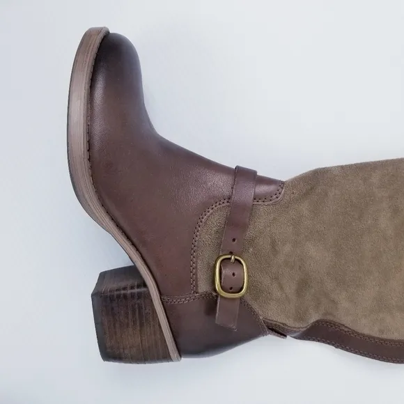 Lucky Brand Roller Tall Leather Suede Boots size 6
