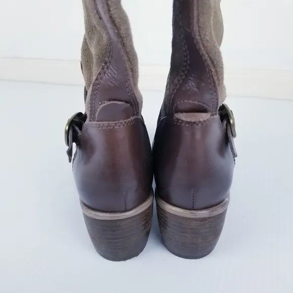 Lucky Brand Roller Tall Leather Suede Boots size 6