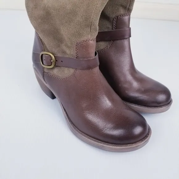 Lucky Brand Roller Tall Leather Suede Boots size 6