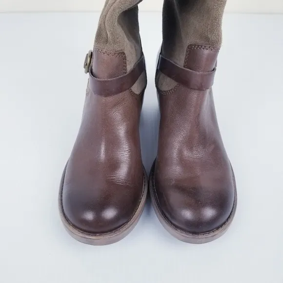 Lucky Brand Roller Tall Leather Suede Boots size 6