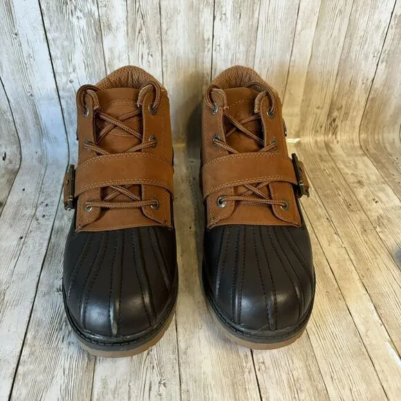 Lugz Avalanche Strap Men’s Winter Boots Brown and Terracotta Size 7.5