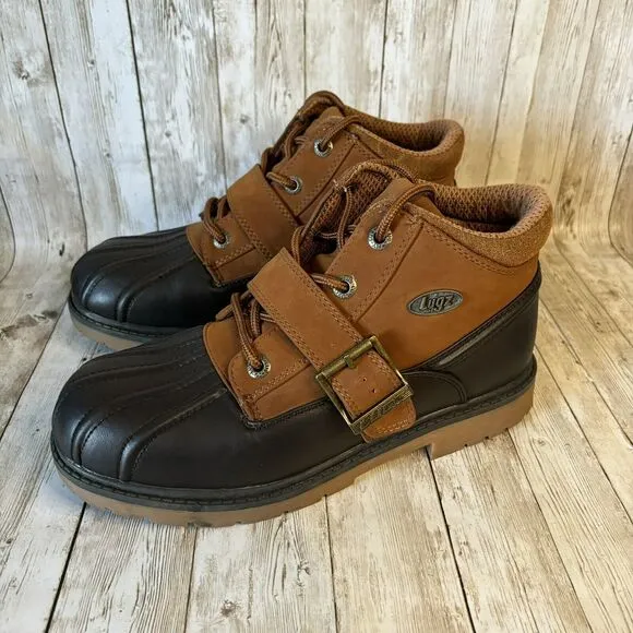 Lugz Avalanche Strap Men’s Winter Boots Brown and Terracotta Size 7.5