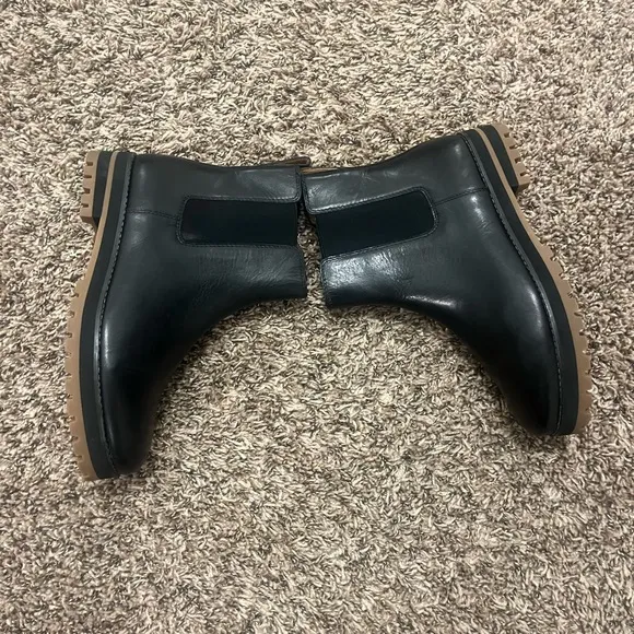 Madewell Black Leather Winter Boots