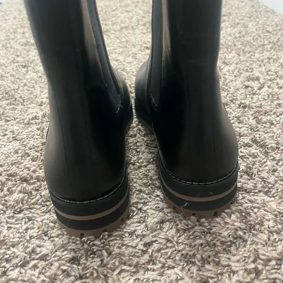 Madewell Black Leather Winter Boots