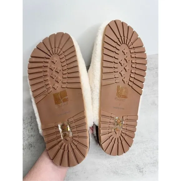 Madewell Clog Mule Size 9 The Layne in Shearling Comfy Slide On Shoes NEW