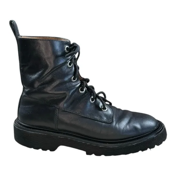 Madewell Rayna Soft Leather Lug Sole Combat Boots