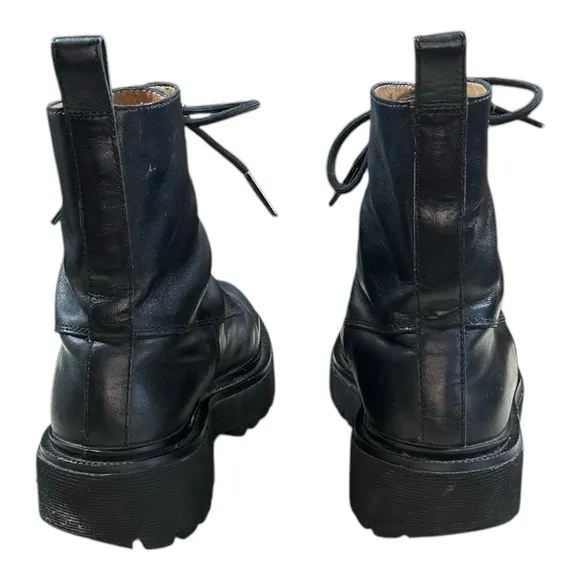Madewell Rayna Soft Leather Lug Sole Combat Boots