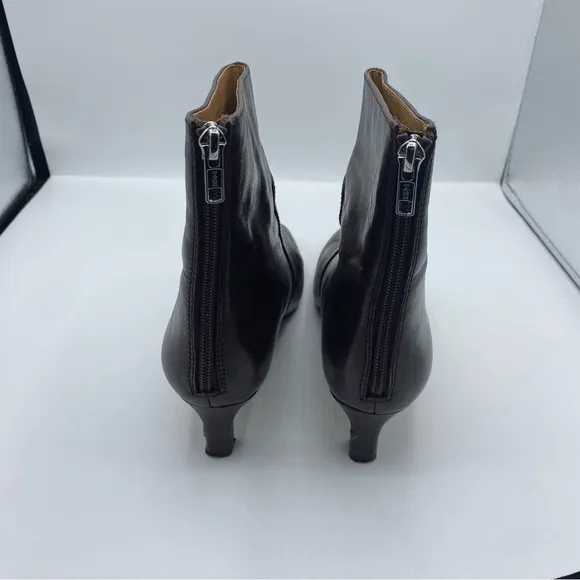 Madewell The Dimes Kitten-Heel Boot in brown size 7.5