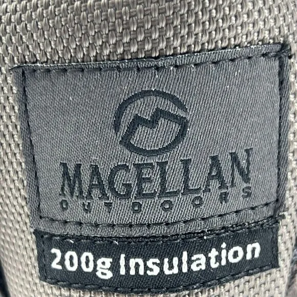 Magellan Outdoor Mens 177852 Gray Leather Lace Up Ankle Size 9D Hiking Boots
