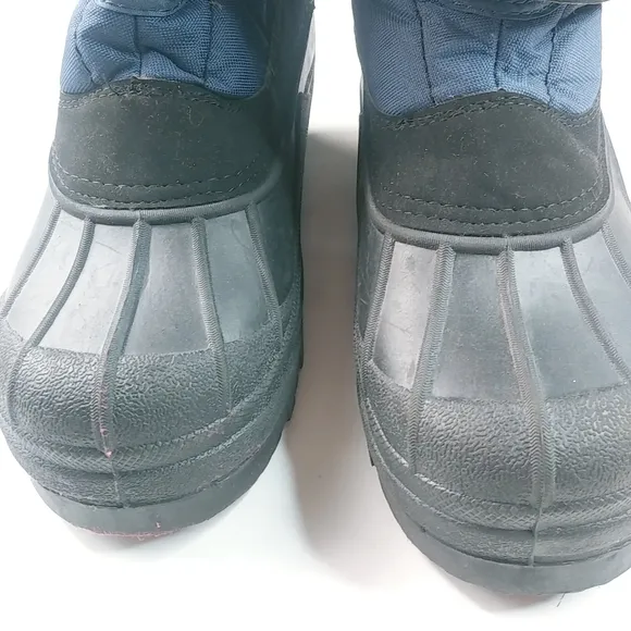 Magellan Thinsulate 6 Boys Black Blue Snow Boots Kids