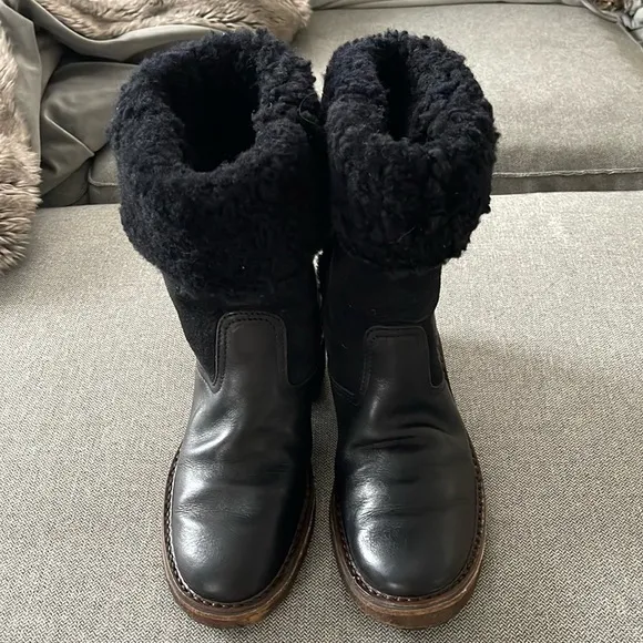 Maison Martin Margiela Leather/ Suede Winter Boots