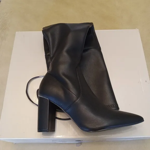 Marc Fisher Faux-Leather Over the Knee Dress Boots in Different Sized