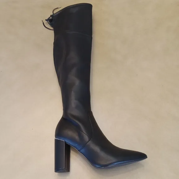 Marc Fisher Faux-Leather Over the Knee Dress Boots in Different Sized