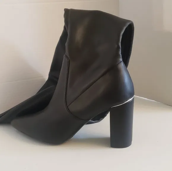 Marc Fisher Faux-Leather Over the Knee Dress Boots in Different Sized