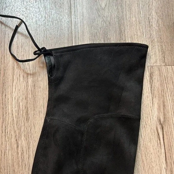 Marc Fisher Women's Black Suede Comara Over the Knee Pointed Toe Boot Size 8.5