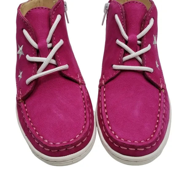Marc Joseph | NIB Houston Bootie Pink Nobuck Leather Lace Up Boots Girl's 11