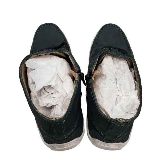 Marc Joseph | NIB West Houston Bootie Emerald Green Lace Up Leather Boots Boy 2