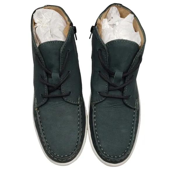 Marc Joseph | NIB West Houston Bootie Emerald Green Lace Up Leather Boots Boy 2