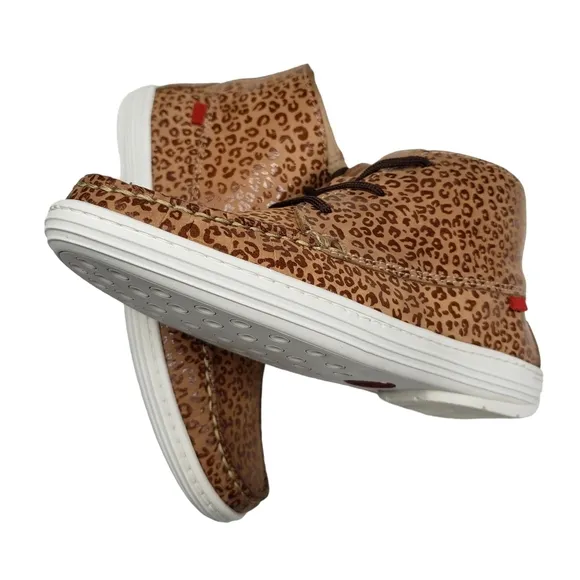 Marc Joseph | NIB West Houston Bootie Leopard Print Lace Up Leather Boots 2.5