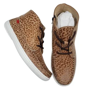 Marc Joseph | NIB West Houston Bootie Leopard Print Lace Up Leather Boots 2.5