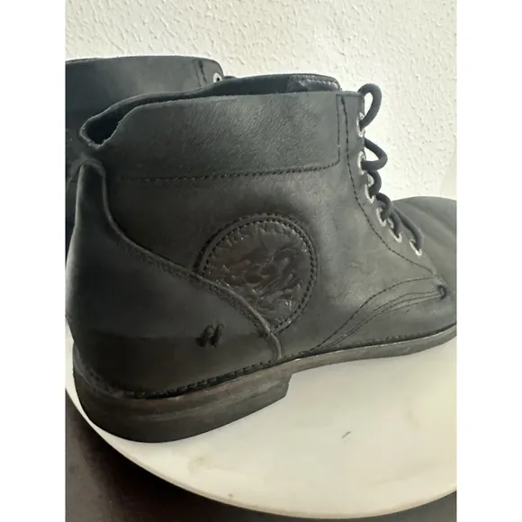 Mark Nason x Skechers Ashton Chukka Boots Mens 13 Black Leather Lace Up Logo