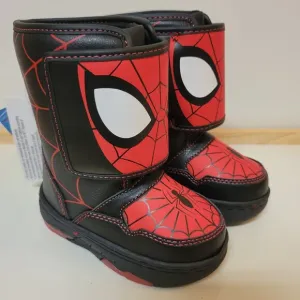 Marvel Black and Red Spiderman Winter Boots - Little Boys Size 6 NEW