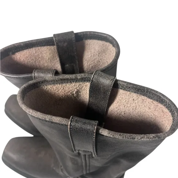 Masterson Black Leather Harness Boots
