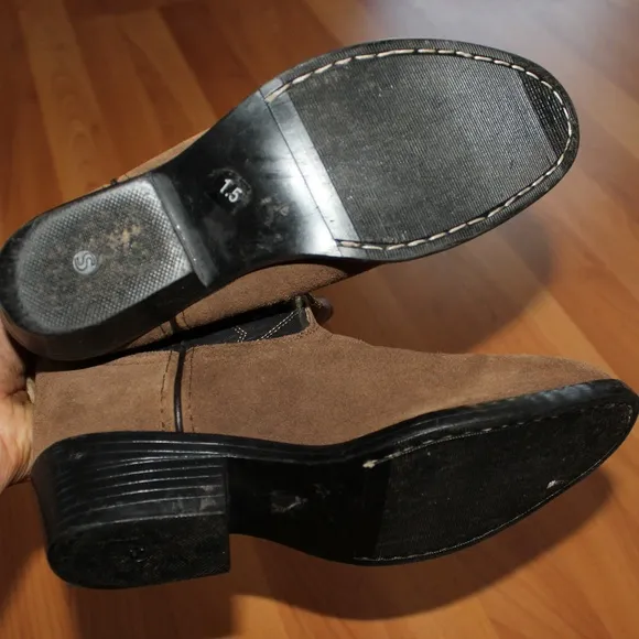 MASTERSON BOOT CO Girls Brown Leather Cowboy Boots