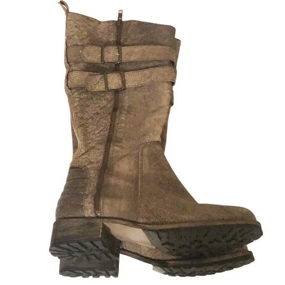 Matisse Distressed leather Roady Moto Boots size 8 Made in Brazil