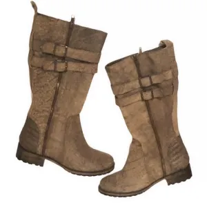 Matisse Distressed leather Roady Moto Boots size 8 Made in Brazil
