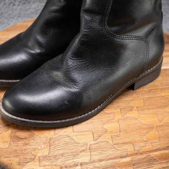 Matisse Yorker Wide Calf Black Riding Style Boots Women's Size 7.5 W EUC
