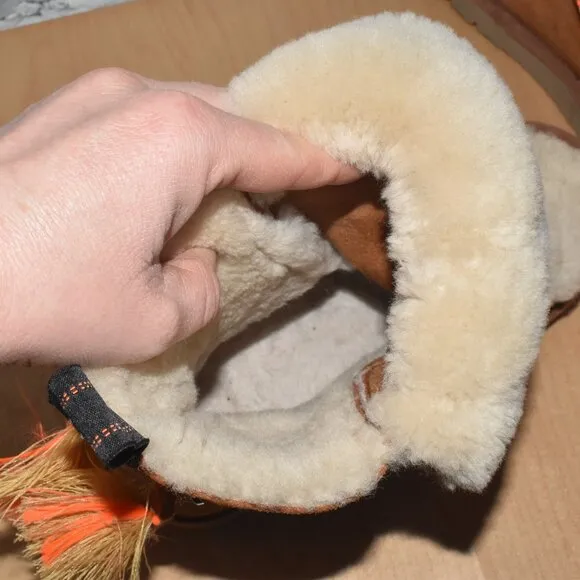 MAYPOL Anthropologie Shearling Fur Lined Suede Perfect Winter Boots Size 8
