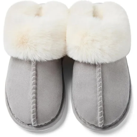 Memory Foam Fluffy Soft Warm Slip On House Anti-Skid Cozy Plush for Womens