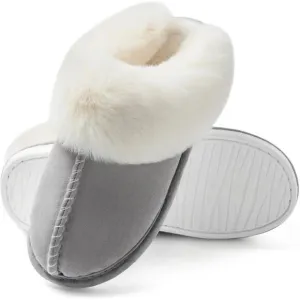 Memory Foam Fluffy Soft Warm Slip On House Anti-Skid Cozy Plush for Womens