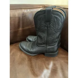 Men's Ariat Black Sport Stratten Cowboy Boots Western Style‎ 10046870 Size 9D