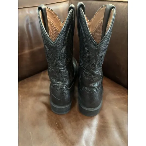 Men's Ariat Black Sport Stratten Cowboy Boots Western Style‎ 10046870 Size 9D
