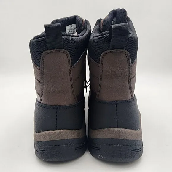 Mens Brown &amp; Black Rowan Winter Boots Snow Waterproof All in Motion Size 13