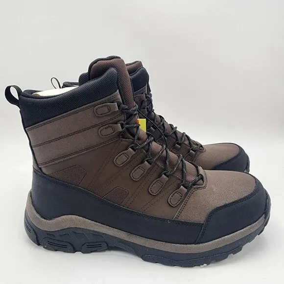 Mens Brown &amp; Black Rowan Winter Boots Snow Waterproof All in Motion Size 13