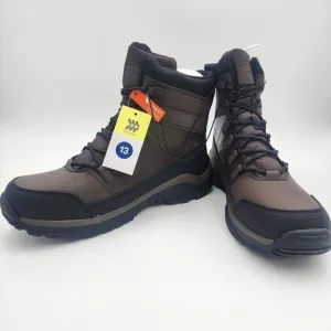 Mens Brown &amp; Black Rowan Winter Boots Snow Waterproof All in Motion Size 13