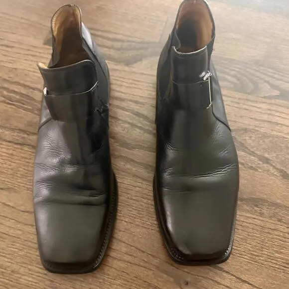 Men's Cable &amp; Co Black Leather Boots US 9D