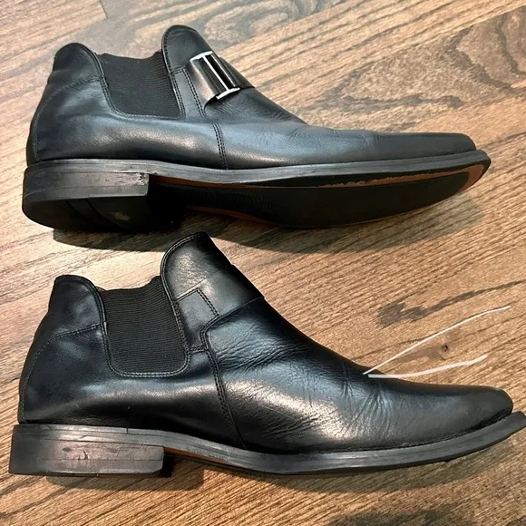 Men's Cable &amp; Co Black Leather Boots US 9D
