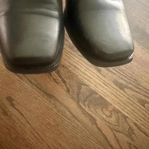 Men's Cable &amp; Co Black Leather Boots US 9D