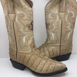 Men’s crocodile printed leather cowboy boots 099