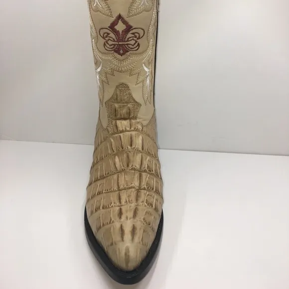 Men’s crocodile printed leather cowboy boots 099