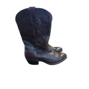 Men’s Genuine Leather Western Cowboy Boots. Size 11